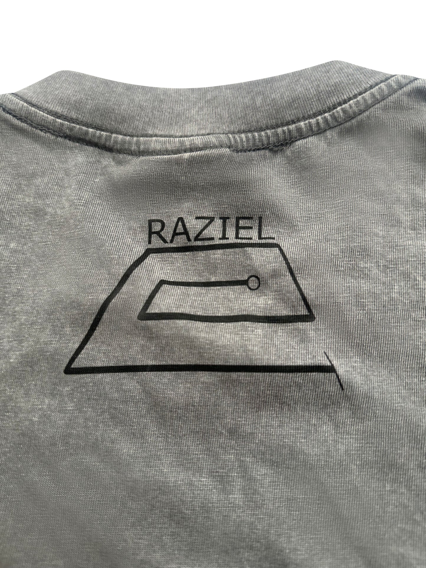 LOGO RAZIEL ACID WASH TEE