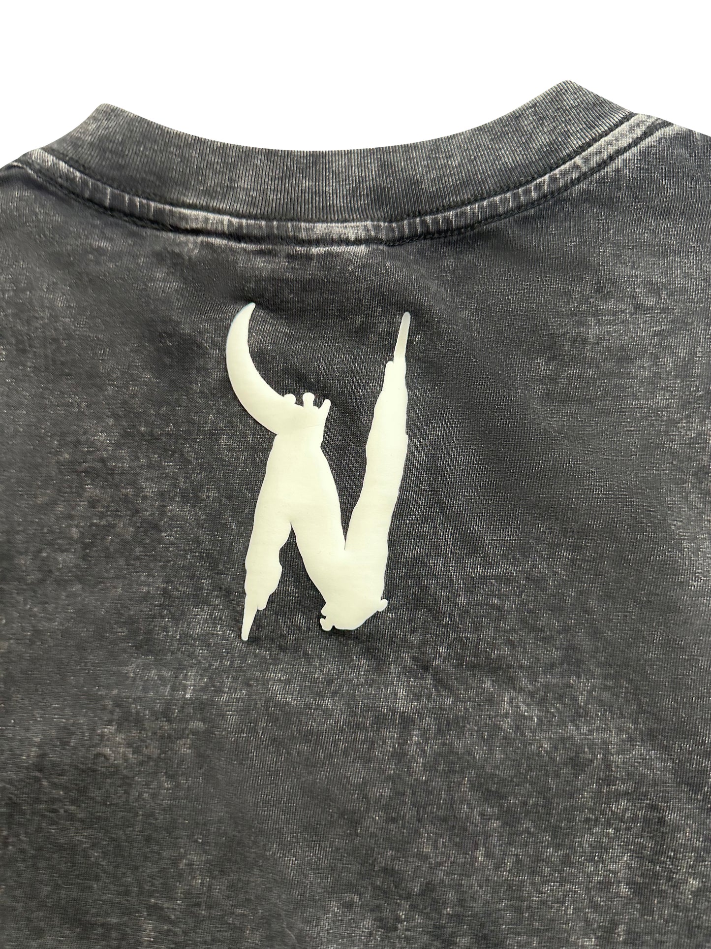 LOGO 3D ACID WASH TEE