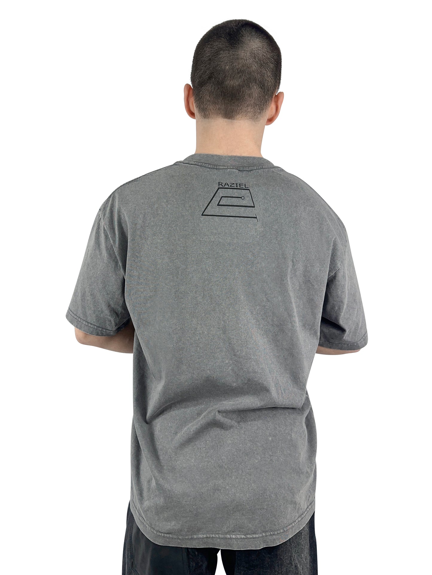 LOGO RAZIEL ACID WASH TEE